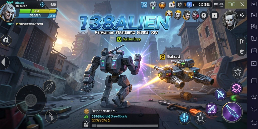 Tampilan gameplay 138ALIEN menampilkan pertempuran strategis galaksi.