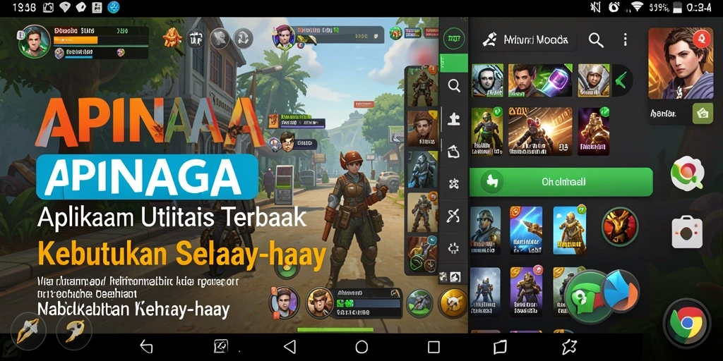 Tampilan utama APINAGA yang intuitif dan menarik.