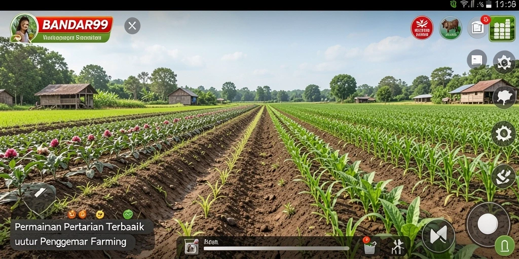 Screenshot menampilkan gameplay seru dalam bertani di BANDAR99.