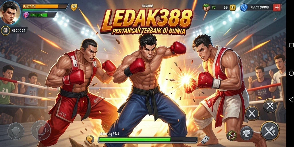 Tampilan permainan LEDAK388 dengan pertarungan yang mengesankan.