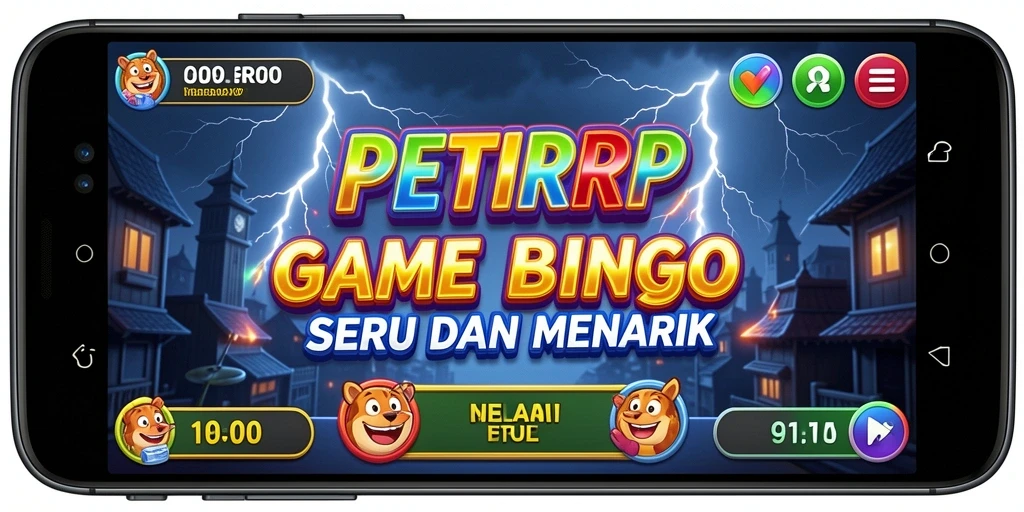 Tampilan gameplay seru dalam permainan Bingo PETIRRP.