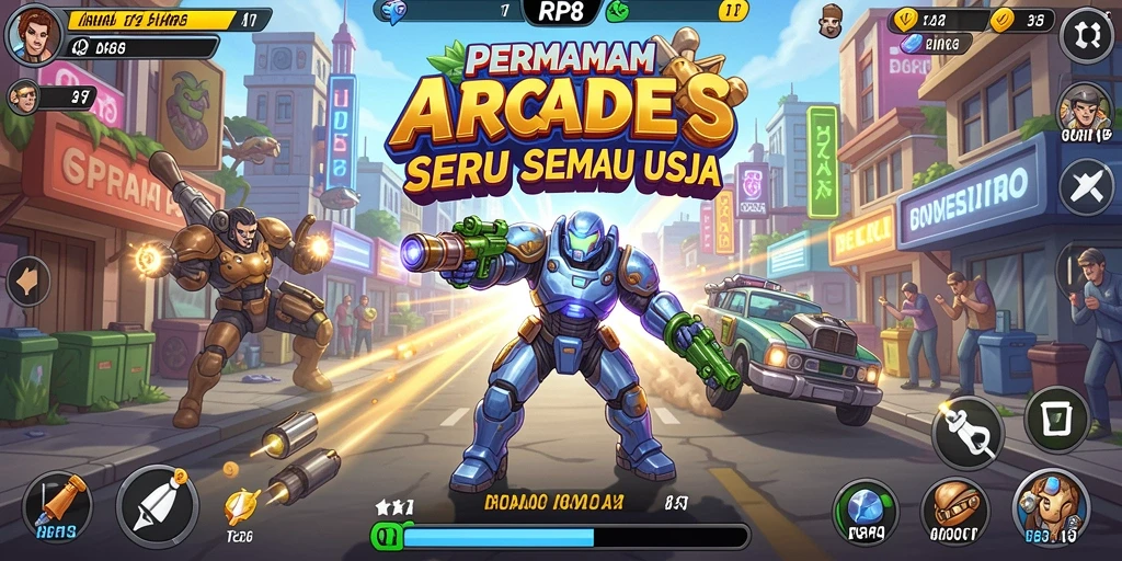 Tampilan gameplay seru RP8 yang penuh aksi.