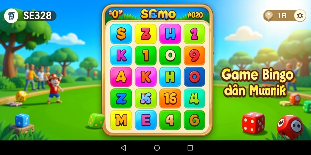 Screenshot SE328 menampilkan gameplay Bingo yang mengasyikkan dan interaktif.