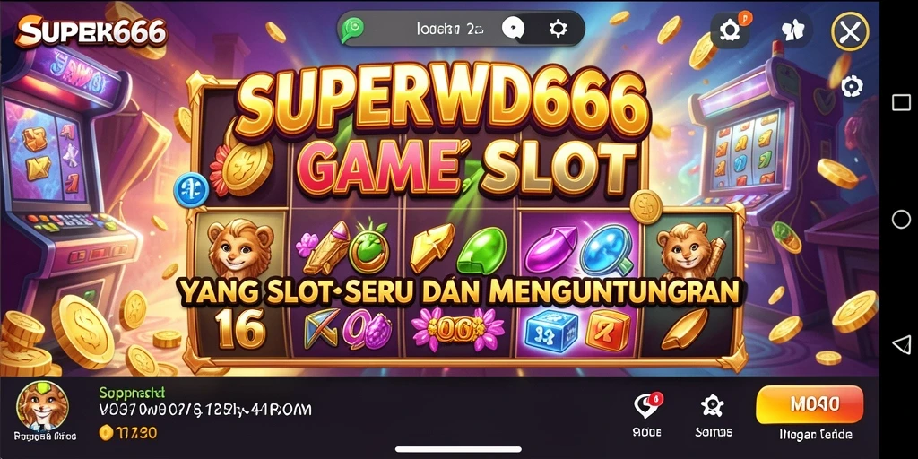 Tampilan grafis menawan dari permainan Slot SUPERWD666.