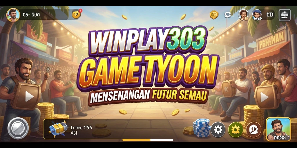 Tampilan screenshot gameplay <strong>WINPLAY303</strong> saat mengelola bisnis Tycoon.